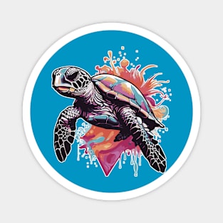 Sea Turtle Under the Sea Magnet